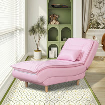 Blush pink best sale chaise lounge chair